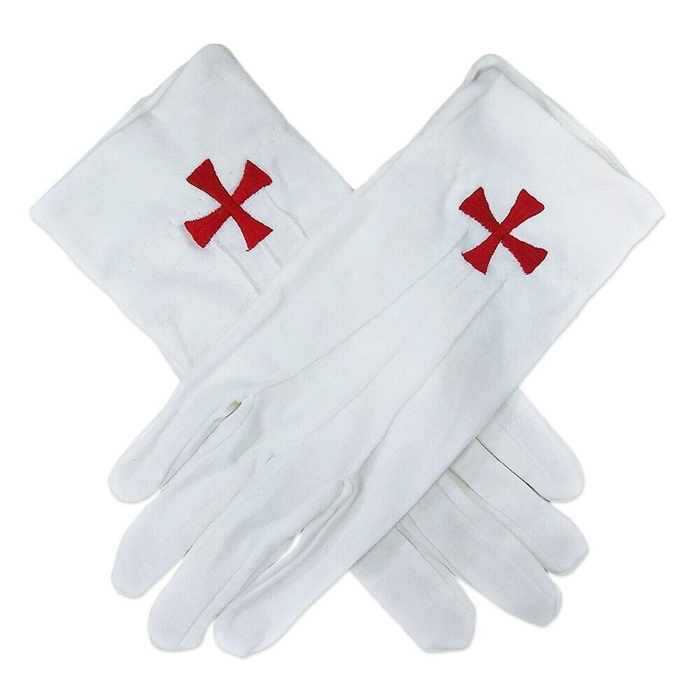 01 (7) Leather ceremonial Gloves - Image 1